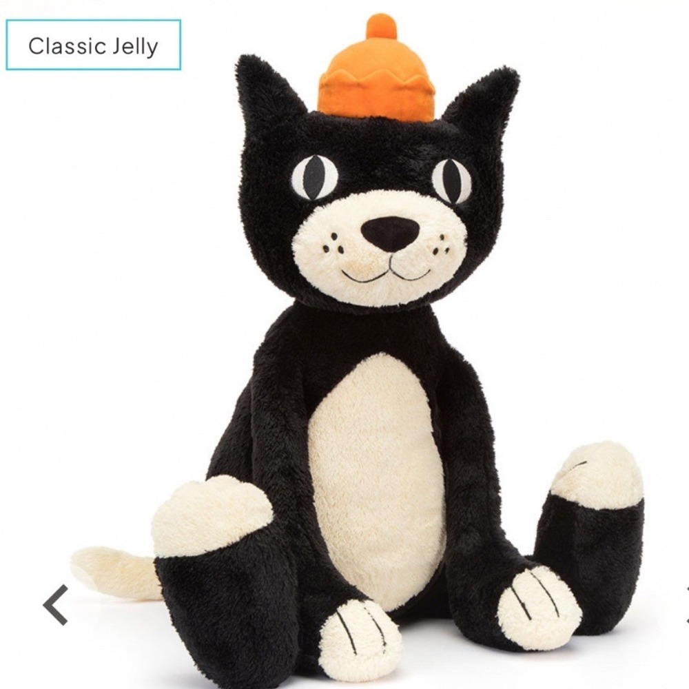 Jellycat 25th Anniversary Big Jellycat Plush Tuxedo Cat Mascot JELC2B
